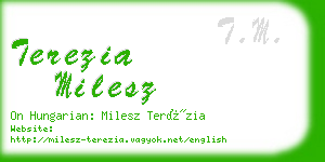 terezia milesz business card